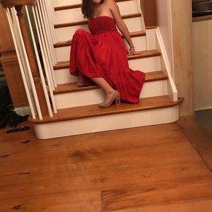 Red free people dress